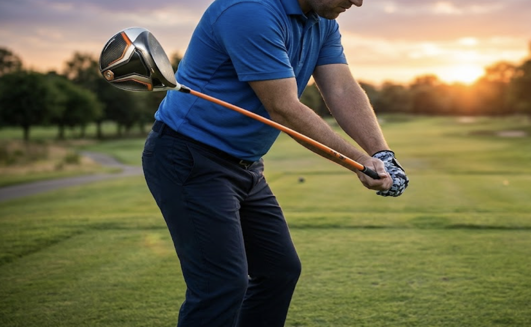 Golfer loading the driver in the downswing with ground force and lag, illustrating the hidden keys to driver speed and distance