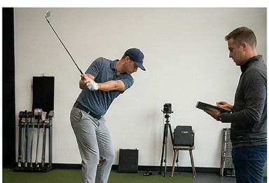 Golf swing early extension and posture loss analysis at ATX Golf Performance Austin
