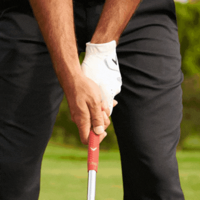 Correct golf grip demonstration at ATX Golf Performance