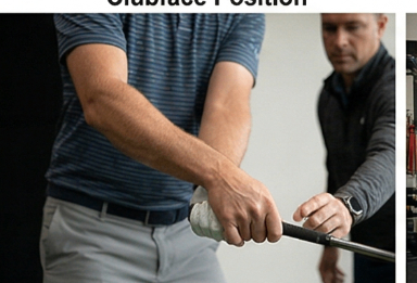 Golf swing hand position through impact for clubface control at ATX Golf Performance Austin